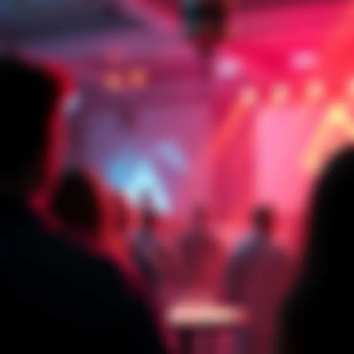 People gathered at a Monero community event asking questions about cryptocurrency