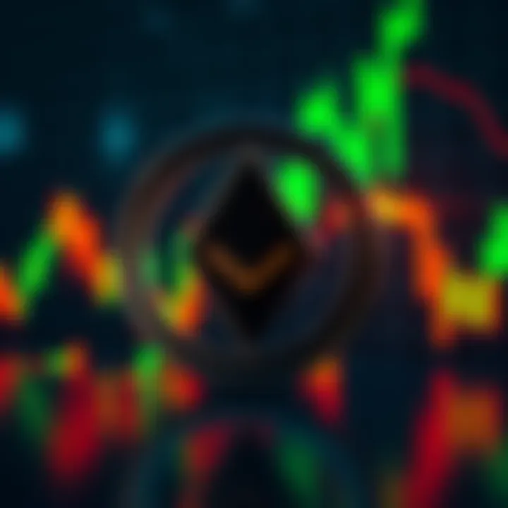 Monero logo in front of a green trading graph, symbolizing growth and confidence in the currency amidst market claims.