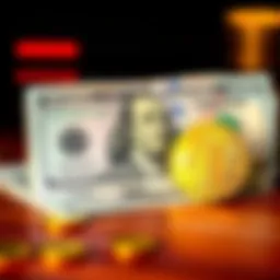A graphic showing cash being printed alongside a Bitcoin symbol, highlighting the contrast between government money printing and digital currencies.