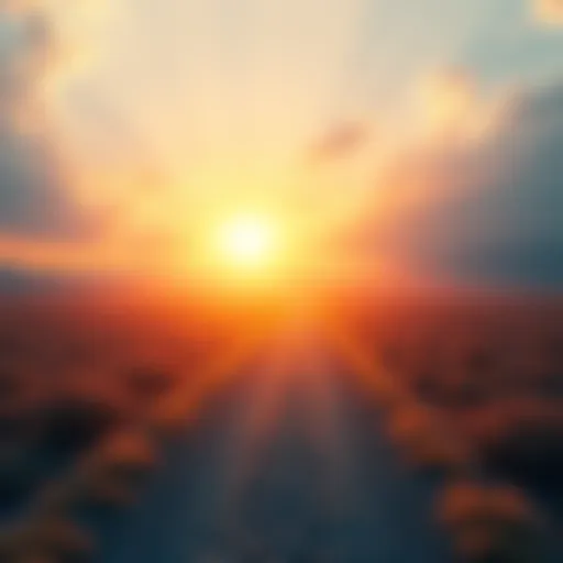 A bright path leading towards new opportunities, symbolizing a fresh start in 2025.