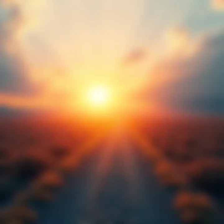 A bright path leading towards new opportunities, symbolizing a fresh start in 2025.