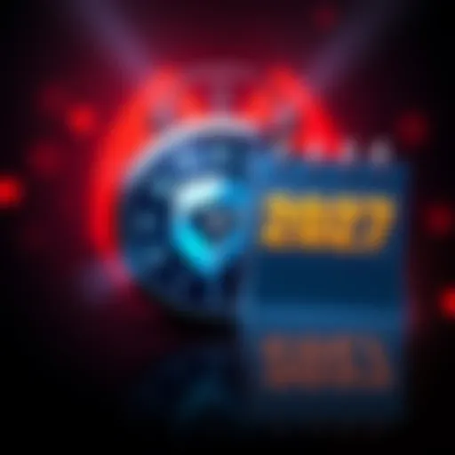 Nord VPN logo alongside a calendar showing the year 2027
