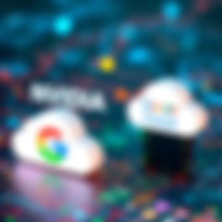 NVIDIA and Google Cloud Collaboration NVIDIA and Google Cloud logos on a digital background symbolizing AI partnership