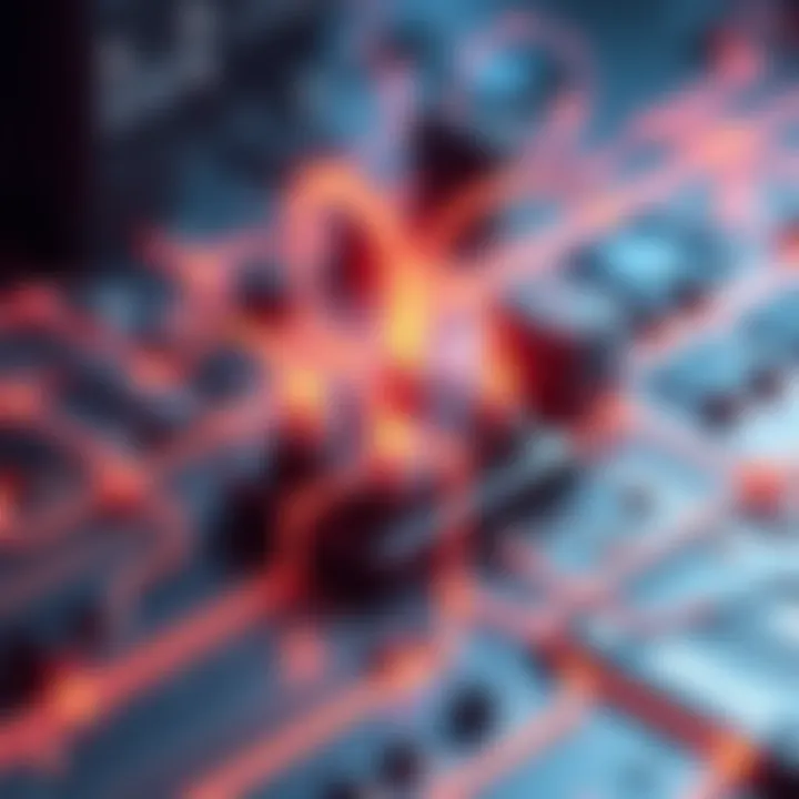 Illustration showing miners connecting to a p2pool network, enhancing security against 51% attacks