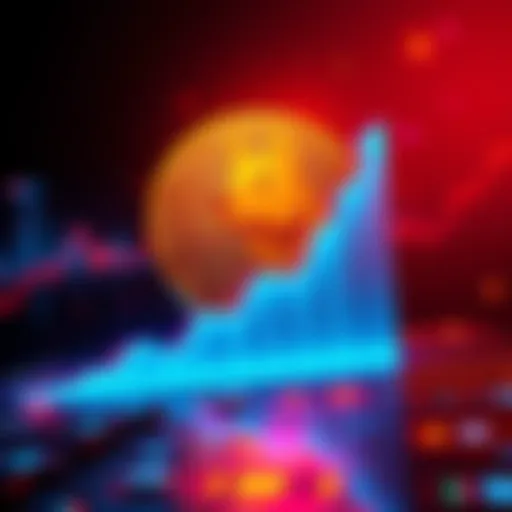 A digital art representation of Parabolic Doge coin with a rising graph symbolizing growth and potential in the cryptocurrency market.