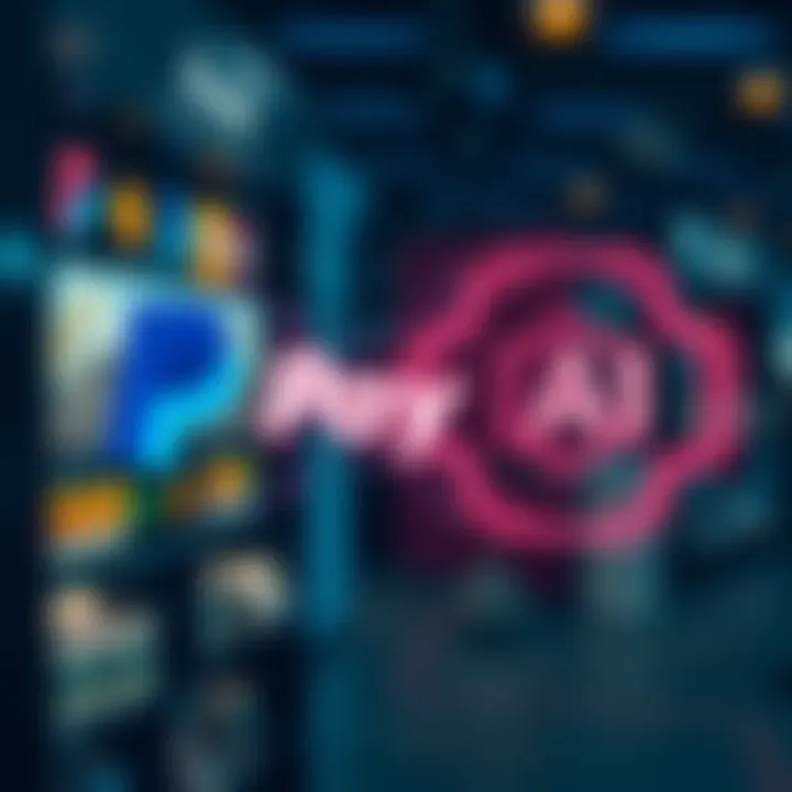 A visual representation of PayPal and OpenAI logos merging, symbolizing online shopping within ChatGPT.