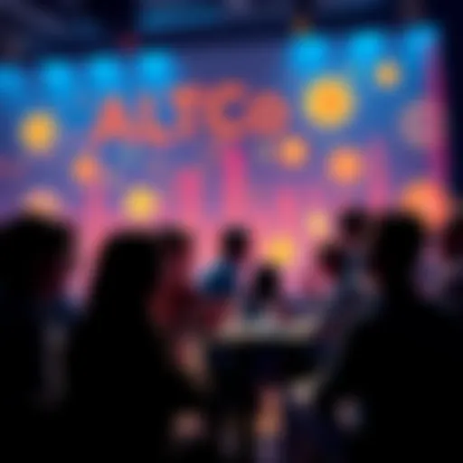 A group of people engaged in a lively discussion about ALTcoins and market trends
