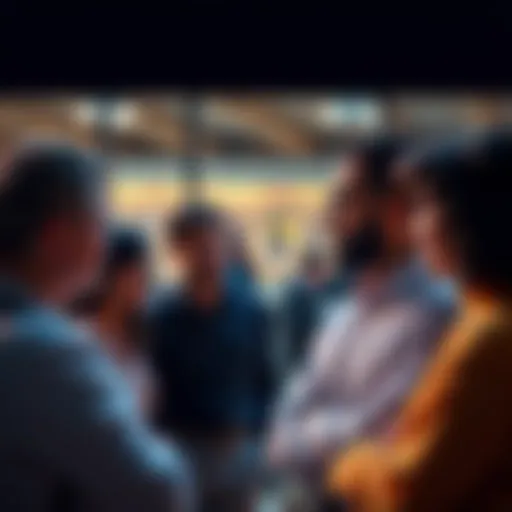 Group of people engaged in a conversation about societal change and perspectives
