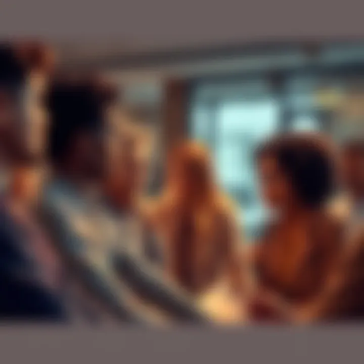 A diverse group of people engaged in a discussion about their top priorities for 2025, showcasing various interests and concerns.