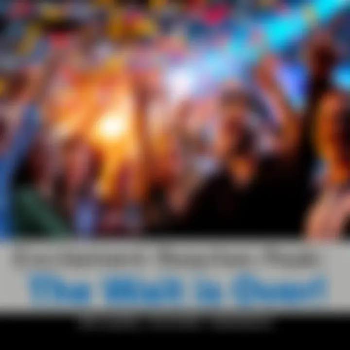 A group of people joyfully celebrating a long-anticipated event with smiles and confetti in the air