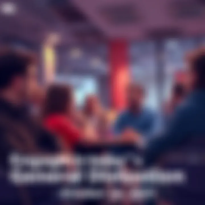 A group of people engaging in a lively discussion in a forum setting, sharing thoughts on various topics.