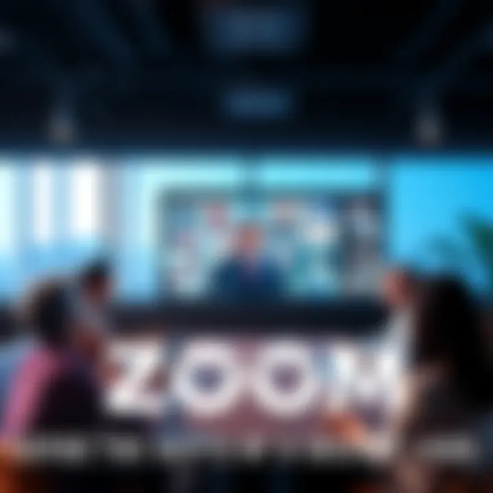 A group of diverse people participating in a video conference on Zoom, sharing ideas and collaborating from different locations.