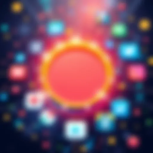 An illustration showing a digital link symbol with social media icons around it, representing Perfect Ability's shift to link promotion after the Hedera scam rumors.