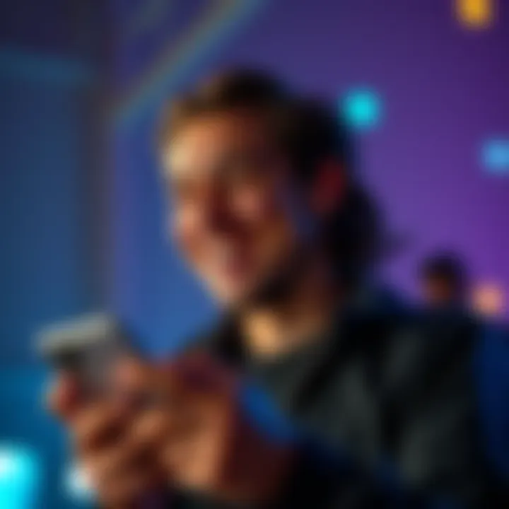 A person smiles while looking at their phone, symbolizing the excitement of unlocking investments after three years.