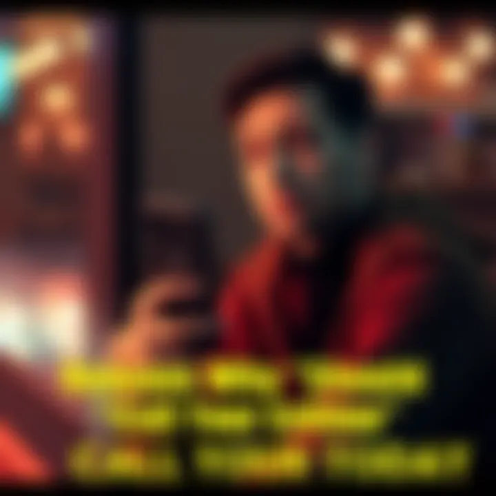 Person holding a phone looking pensive A person sits alone holding a phone, contemplating a call to their ex, showing emotions of reflection and uncertainty.