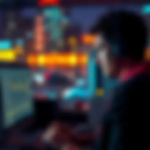 A person looking at their computer screen while trying to sell BNB coins for cash