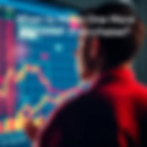 A person looking at a graph showing XRP prices, contemplating whether to buy now or wait for a dip