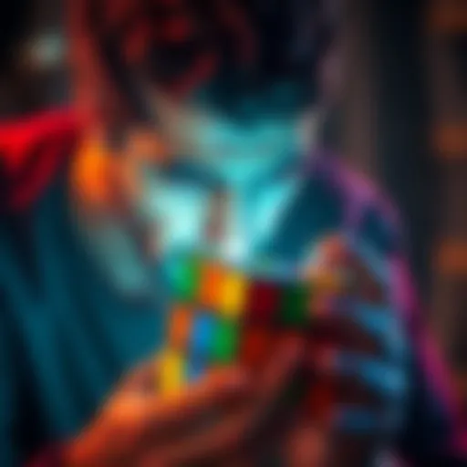 A person looks frustrated while trying to solve a Rubik's Cube, representing the challenges faced in bridging on Pulsechain.