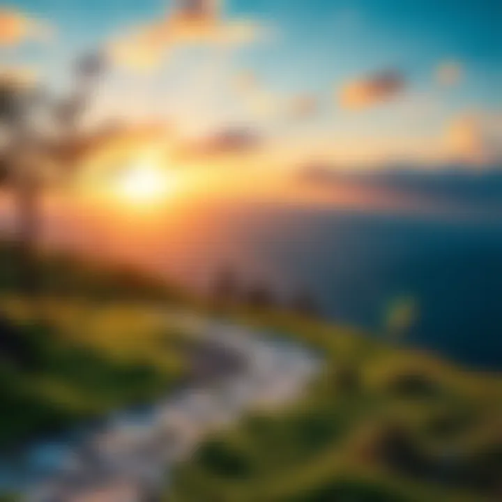 A path winding through a serene landscape symbolizing personal transformation and milestones from 2021 to 2025.