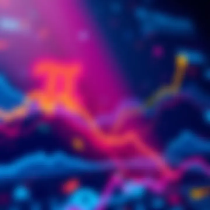 Graph showcasing upward trends in cryptocurrency prices with a focus on Pi Network