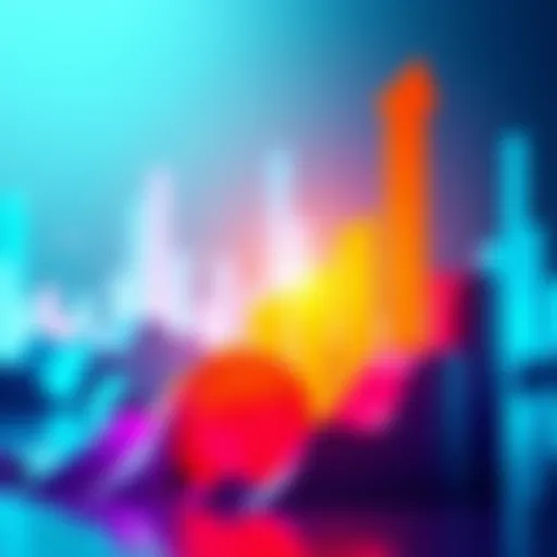 A chart showing an upward trend in PowSche's value with bright colors symbolizing growth and investment opportunities.