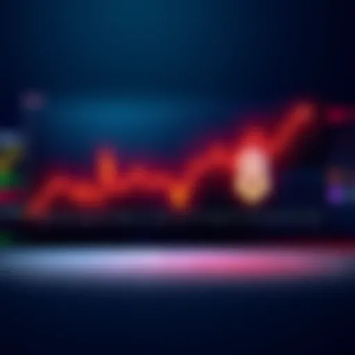 A line graph showing price predictions with an upward trend and a target of eight dollars highlighted.