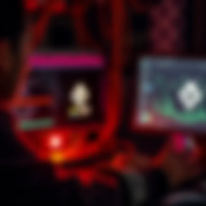 A person setting up a computer with network cables, focused on ensuring privacy while running a Monero node, with Tor and I2P logos on the screen.