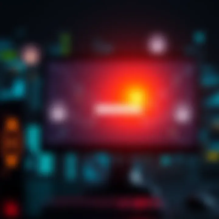 Professional Hosting Benefits A computer screen showing a fast loading website with security icons around it, symbolizing enhanced performance and reliability from professional hosting services.