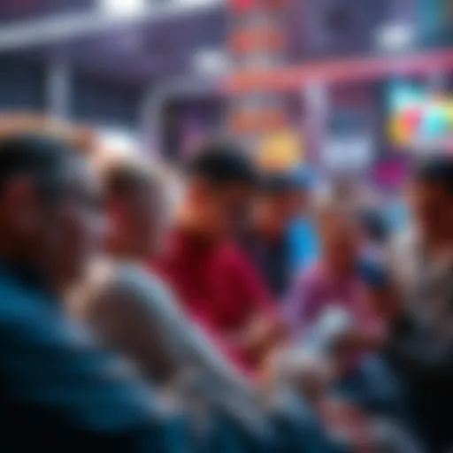 A group of people engaging with cryptocurrency videos on social media, adding positive comments about Litecoin.