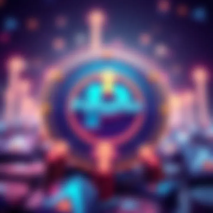 Illustration of a digital coin labeled PumpFun with arrows indicating growth and investment potential