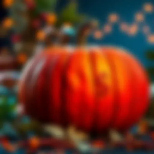 A pumpkin with currency symbols on it, signifying investment potential in Pumpkin Solana.