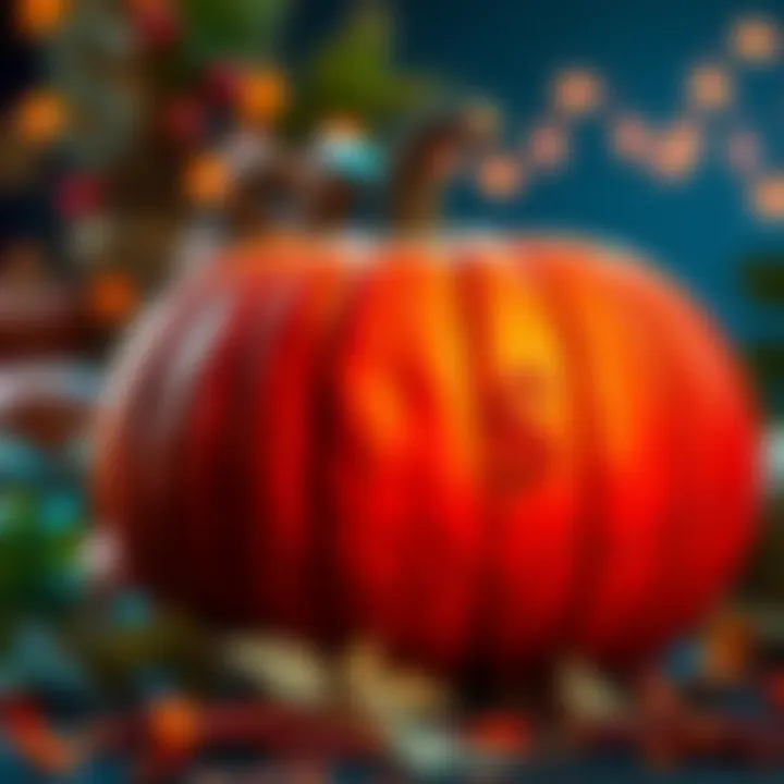 Pumpkin Solana Visual A pumpkin with currency symbols on it, signifying investment potential in Pumpkin Solana.