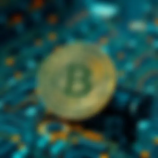 A visual representation of Bitcoin with a quantum computer in the background, highlighting the potential risk to cryptocurrency security.