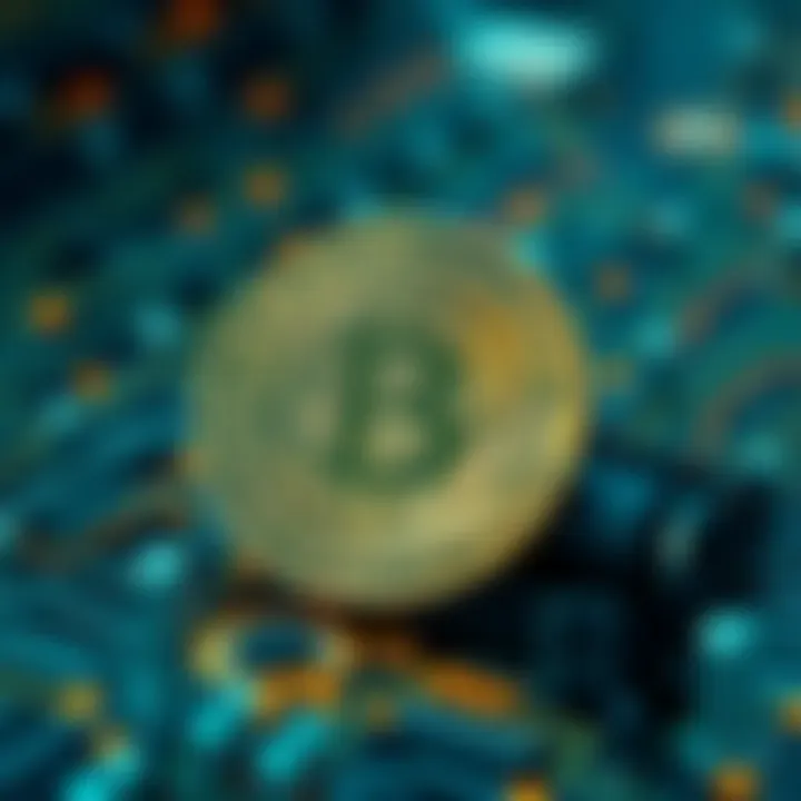 Quantum Computing Threat to Bitcoin A visual representation of Bitcoin with a quantum computer in the background, highlighting the potential risk to cryptocurrency security.