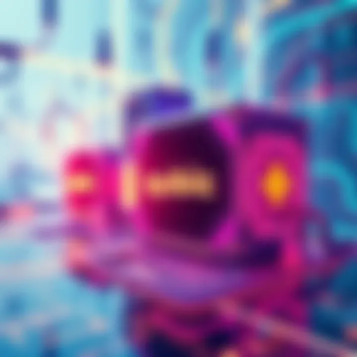 A visual representation of the Qubic project showcasing mining and computation themes with a futuristic design.