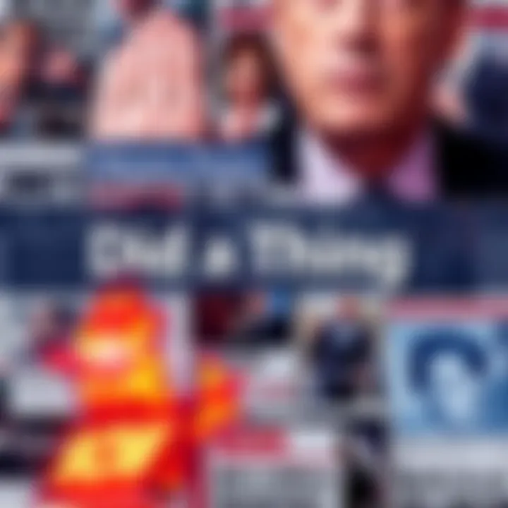 A collage of headlines and images illustrating current events and public reactions.