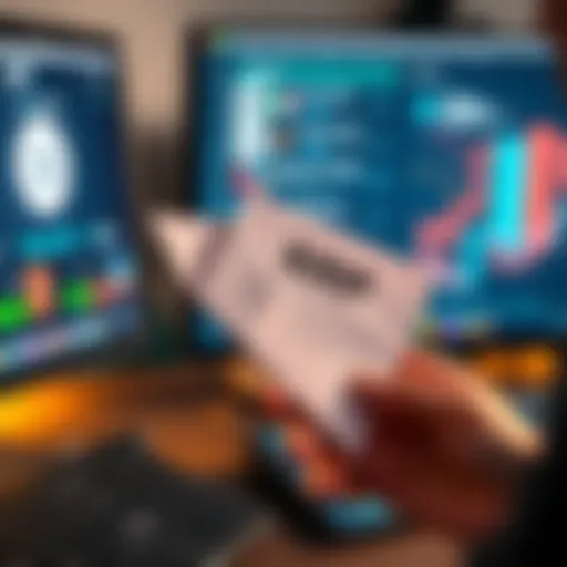 A person holding a paper wallet with XRP balance, looking at a computer screen while entering private keys to recover funds.