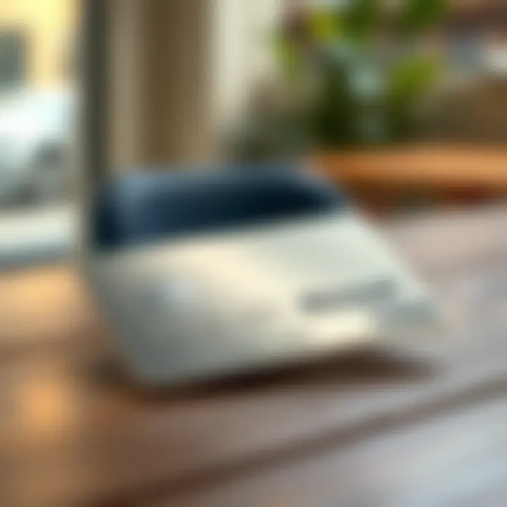 A close-up view of a shiny Revolut Metal Card placed on a wooden table with a soft-focus background.