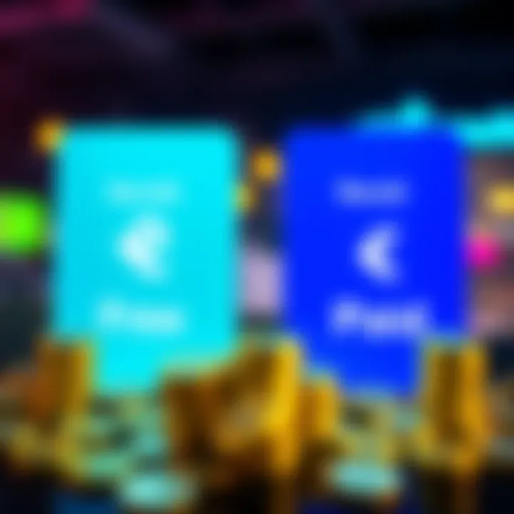 A visual comparison of Revolut's free and paid plans with currency symbols