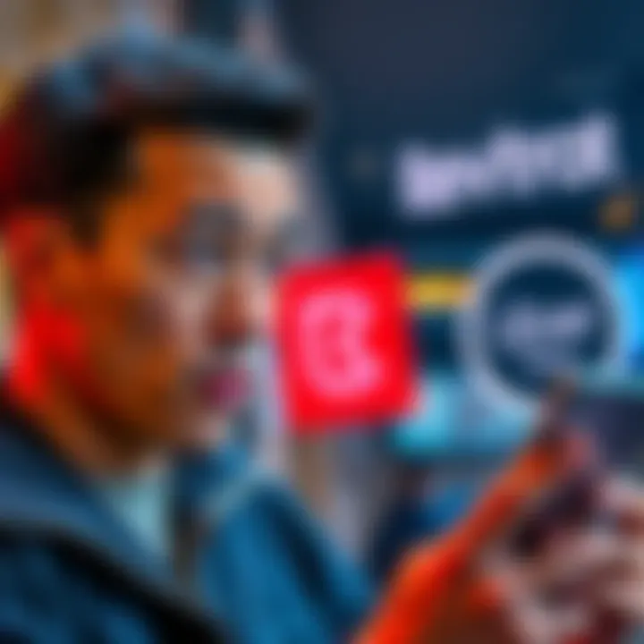 A man looking confused while checking a phone app, with the Revolut logo and Uber One icon in the background, representing the missing benefits in the Netherlands.