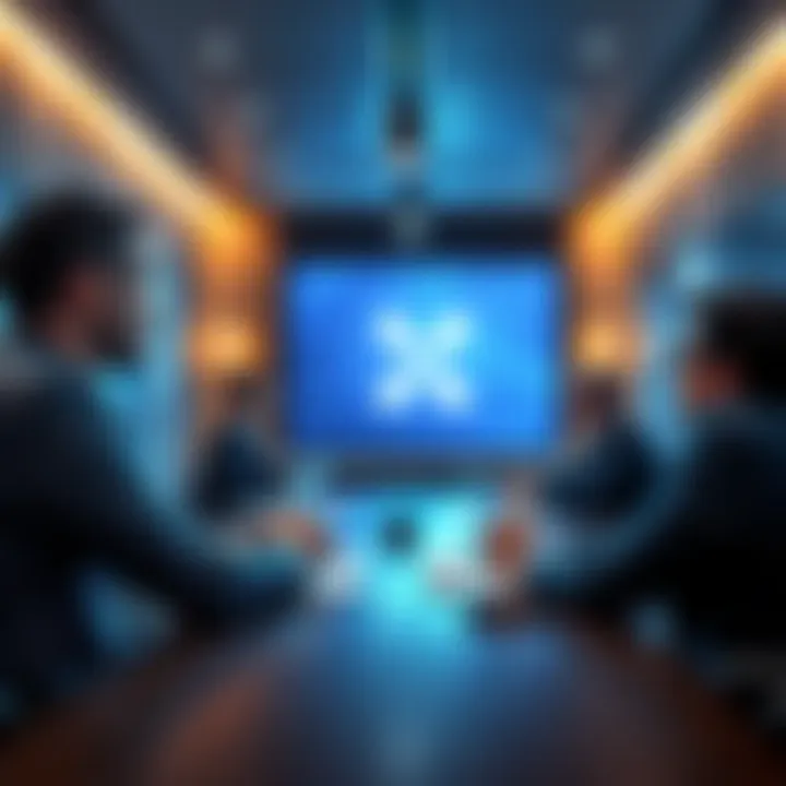 Ripple CTO discusses XRP escrow Ripple's CTO explaining key details about XRP escrow and potential rights sales in a meeting room