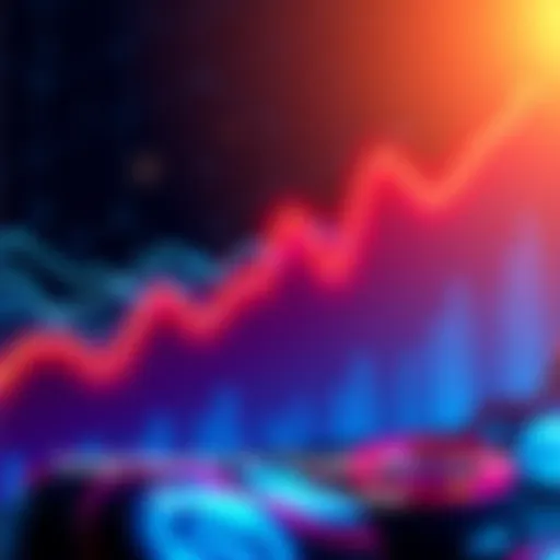 A graph showing a sharp increase in Google searches for cryptocurrency, illustrating growing global interest