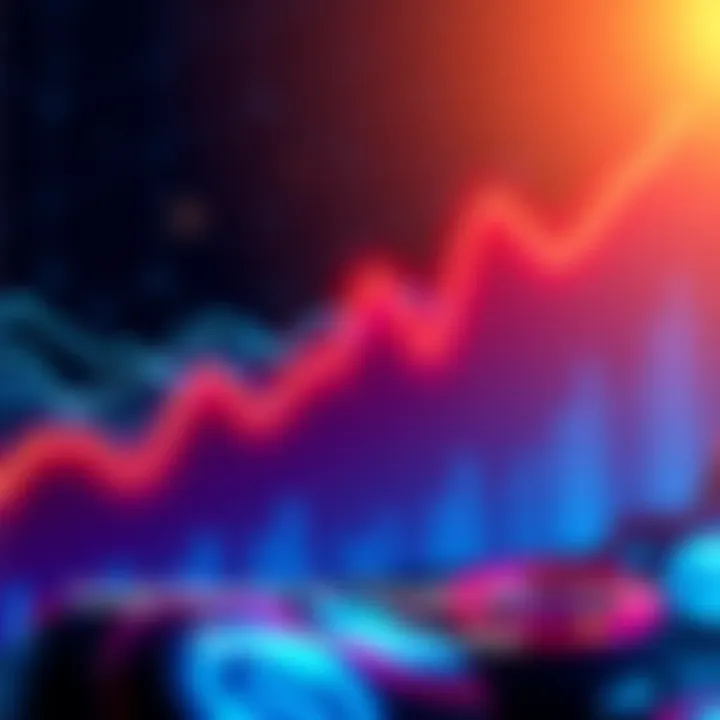 A graph showing a sharp increase in Google searches for cryptocurrency, illustrating growing global interest