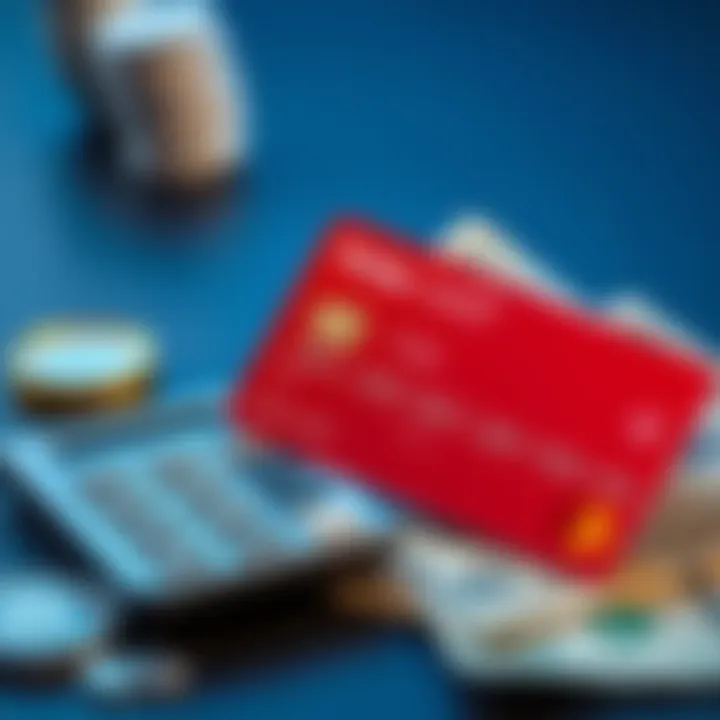 A close-up of a Ruby card with a calculator and cash, symbolizing the new staking requirements for card renewal.
