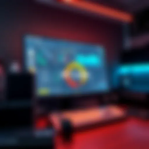 A Ryzen 7 7735HS CPU setup for Monero mining with a monitor displaying performance metrics