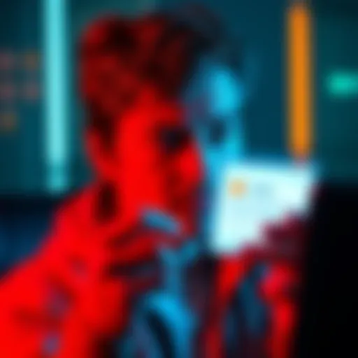 A person receiving a scam message about Ledger recovery, looking worried and confused.