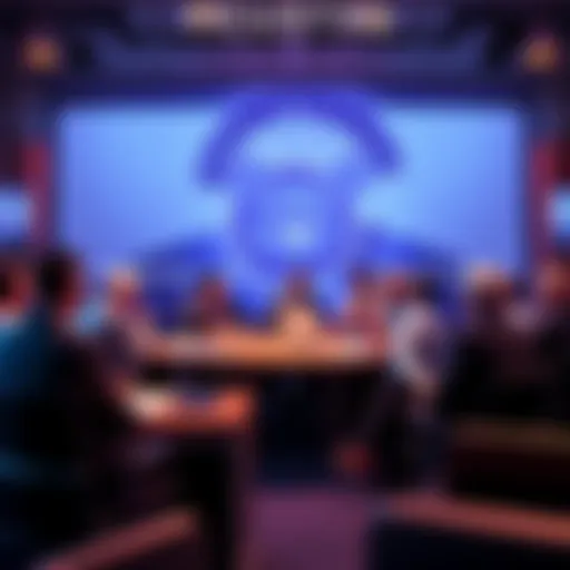 A group of people discussing cryptocurrency regulations at a roundtable event organized by the SEC