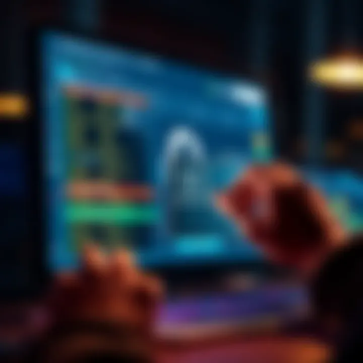 A person creating a new wallet on a computer screen, representing crypto security after a recovery phrase compromise.
