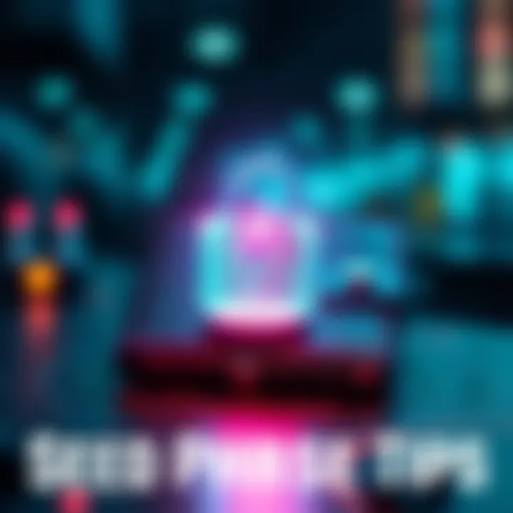 Seed Phrase Security Tips A secure lock symbol over a digital wallet, representing protection of seed phrases for cryptocurrency management.