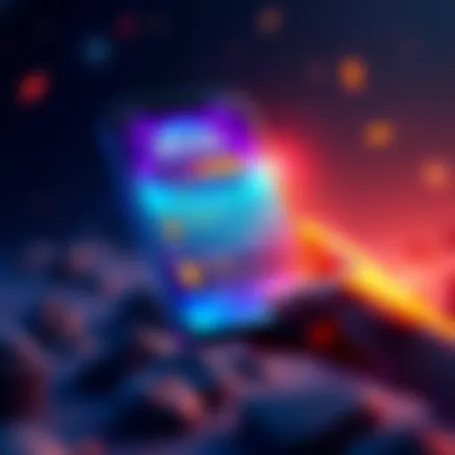 A smartphone displaying Solana dApps with vibrant graphics and rewards highlighted, symbolizing the start of Seeker Season.